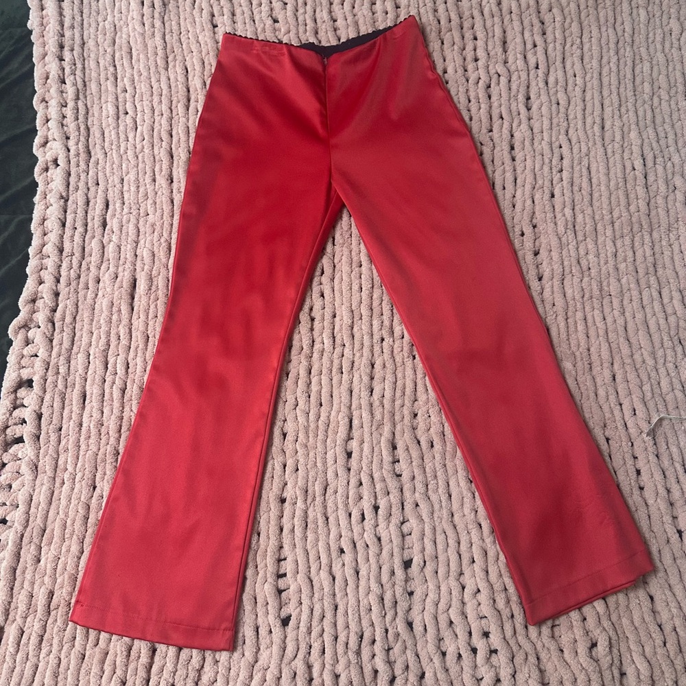 90’s Beware! Red Flare Pants